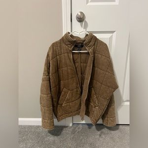 Forever 21 Quilted Zip-Up Jacket S